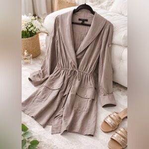 BCBGMaxAzria Taupe Women's Dress Robe